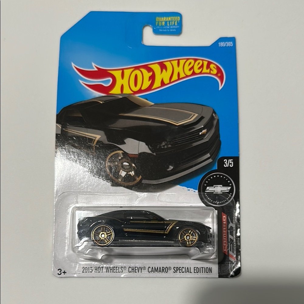 Hot Wheels Black and Gold Chevy Camaro Special Edition